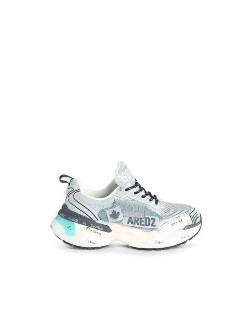DSquared² White Faster Sneakers for men