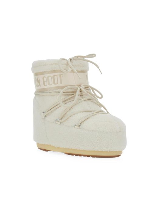 Moon Boot Natural Icon Low Shearling-Effect Boots