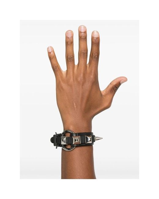 Innerraum Black Object B01 1 Spike-Studded Bracelet for men