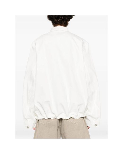Studio Nicholson White Button Pocket Top