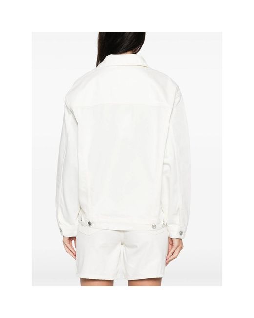 Anine Bing White Outerwears