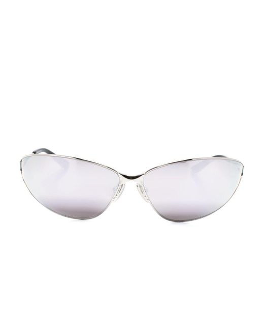 Balenciaga Metallic Razor Cat Cat-Eye Frame Sunglasses for men