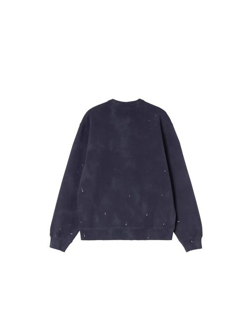 Carhartt Blue Painter Logo-Print Sweatshirt for men