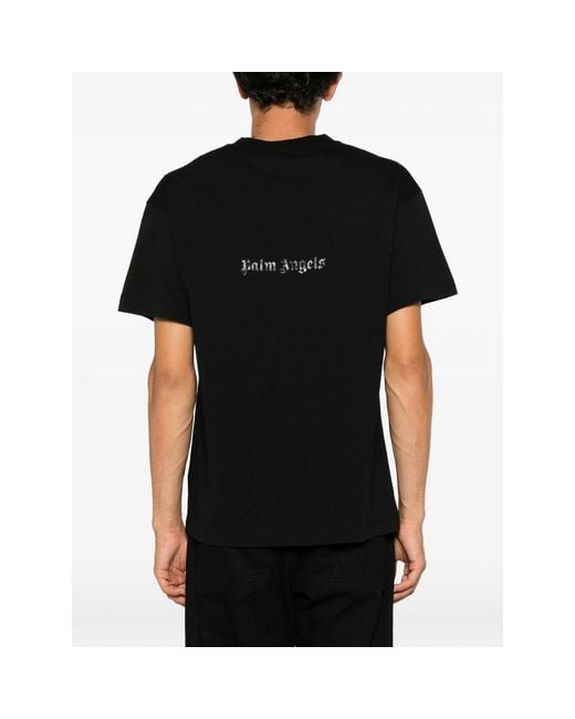 Palm Angels Black T-Shirts & Vests for men