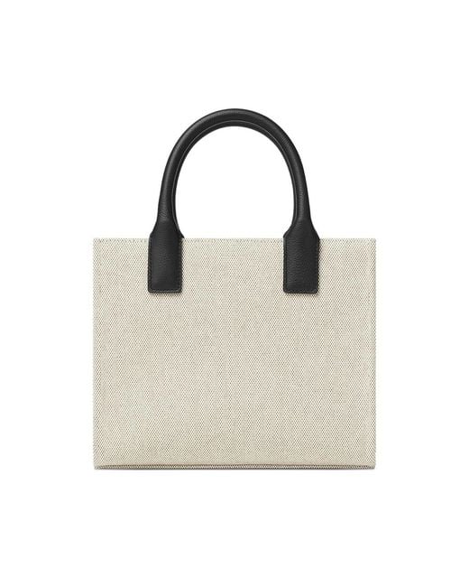 Versace Natural La Medusa Mini Canvas Tote