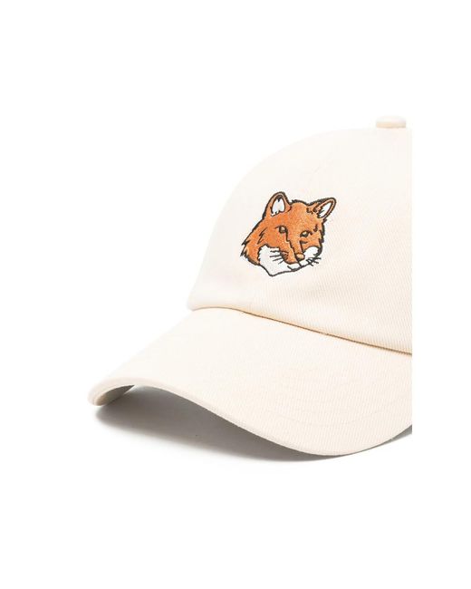 Maison Kitsuné Natural Caps for men