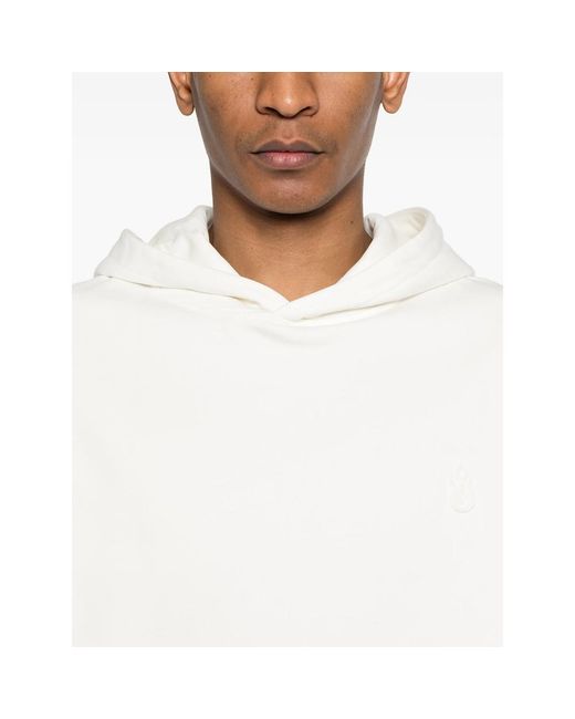 Vision Of Super White Flame-Embossed Hoodie for men