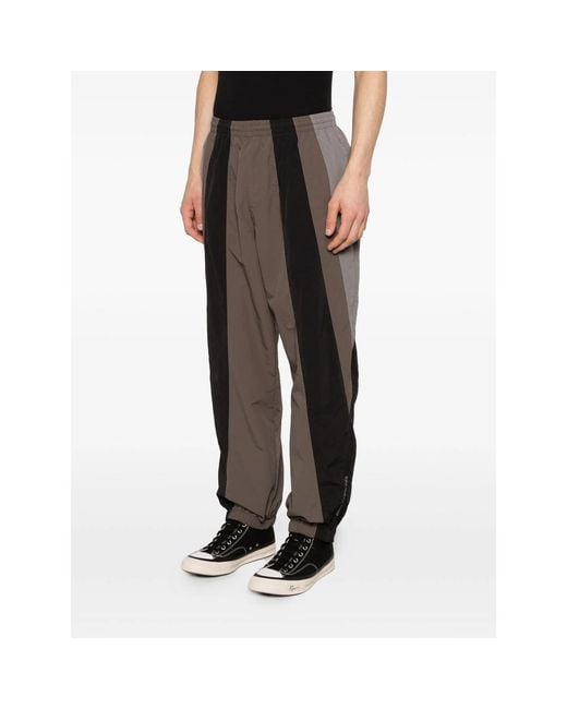 Awake Couture Gray Pusherman Colourblock Track Pants for men