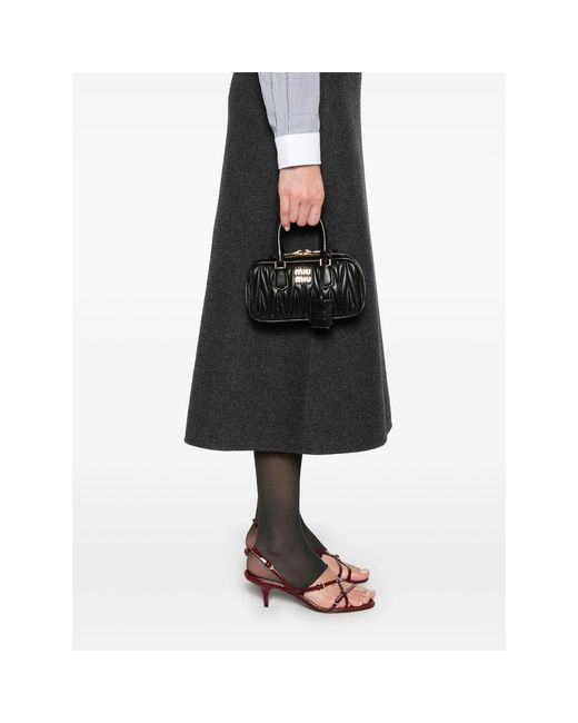 Miu Miu Black Arcadie Tote Bag