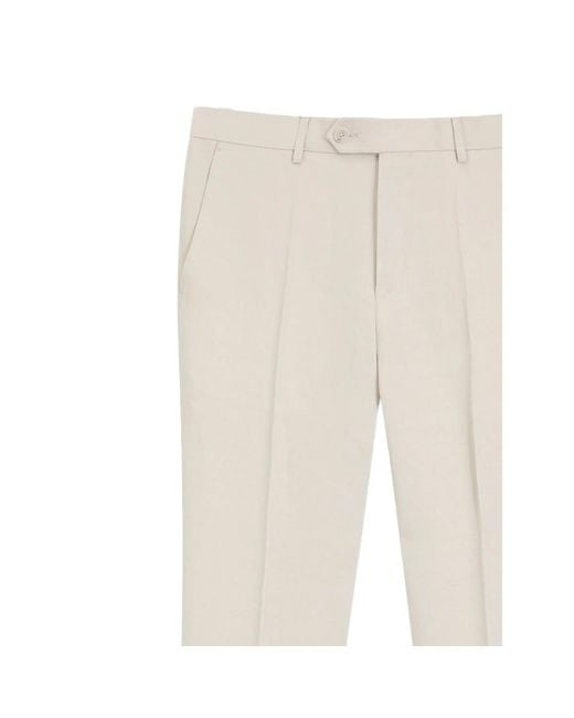 Beckham X Boss White Straight-Leg Trousers for men
