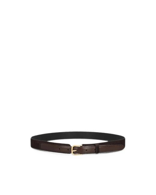 Dries Van Noten Black Buckle-Fastening Leather Belt