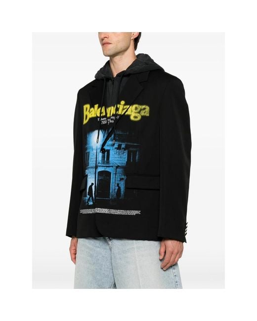 Balenciaga Black Jackets for men