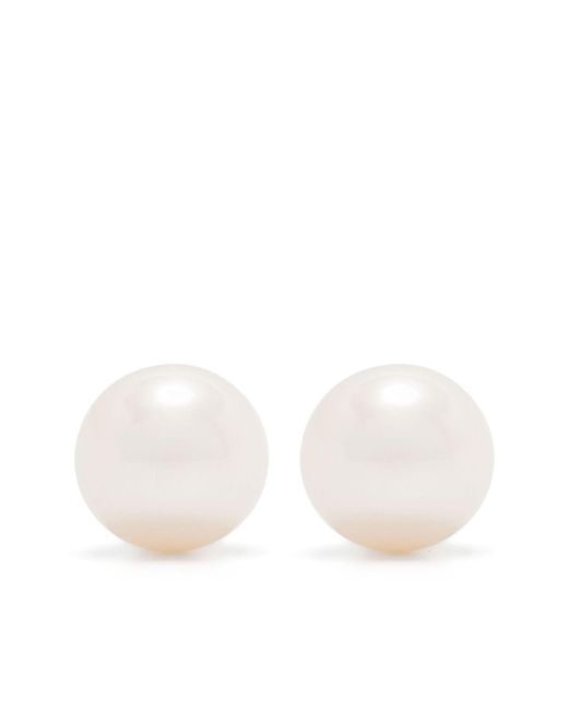 Hatton Labs White Pearl Stud Earrings
