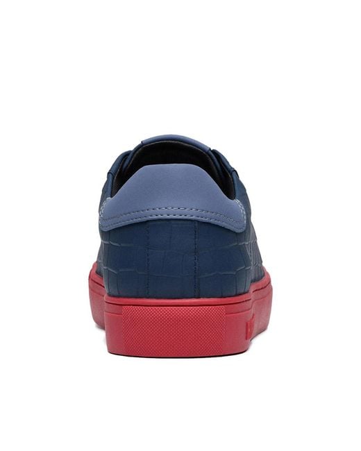 HIDE & JACK Blue Embossed Sneakers for men