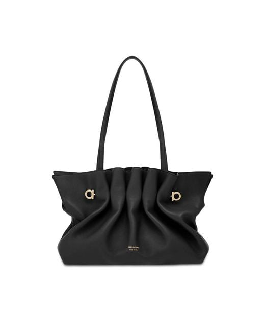 Ferragamo Black Soft-Bag M