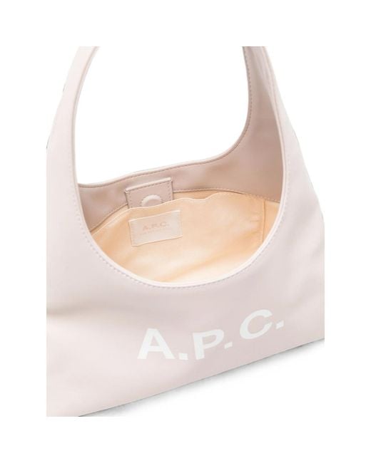 A.P.C. Pink A. P.C. Baby Ninon Tote Bag