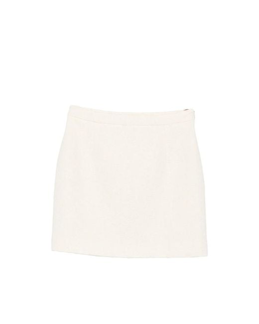 Alessandra Rich White Neutrals Skirts