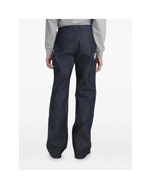 A.p.c. X Frgmt Blue A. P.C. X Frgmt Logo-Detail Denim Jeans for men