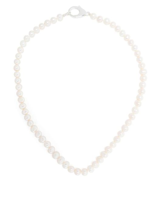 Hatton Labs White Pearl-Chain Necklace