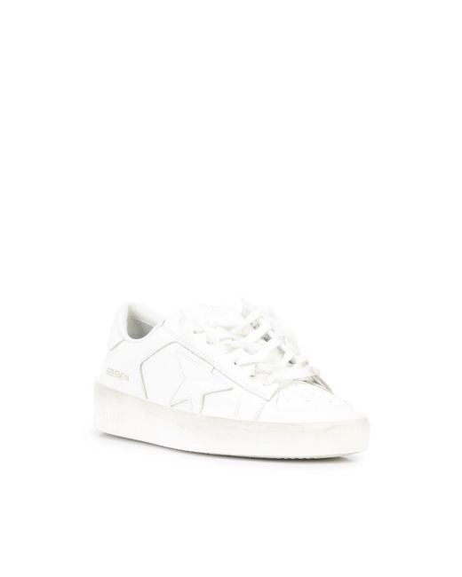 Golden Goose Deluxe Brand White Stardan Leather Sneakers