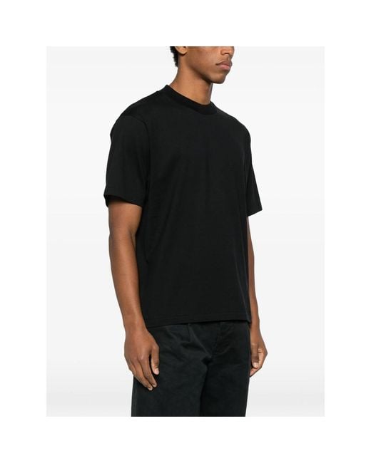 Kaptain Sunshine Black Tube Crew-Neck T-Shirt for men