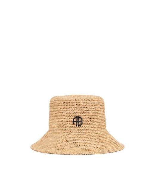 Anine Bing Natural Cap Raffia