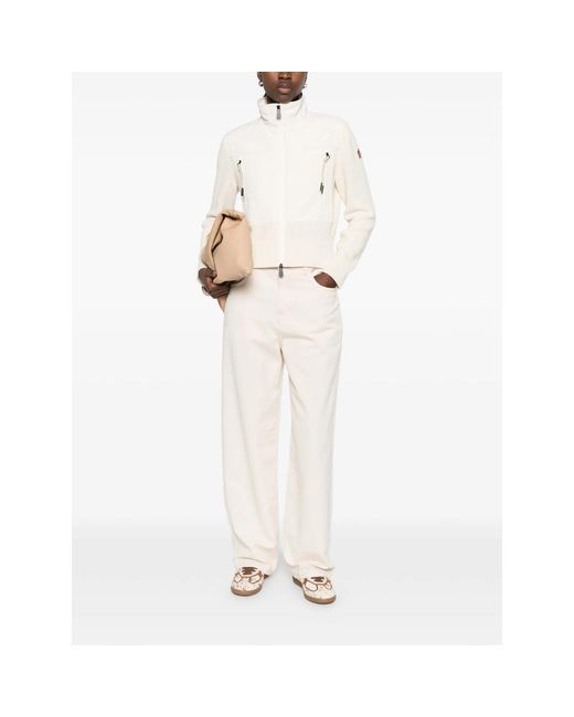 Moncler White Neutrals Knitwear
