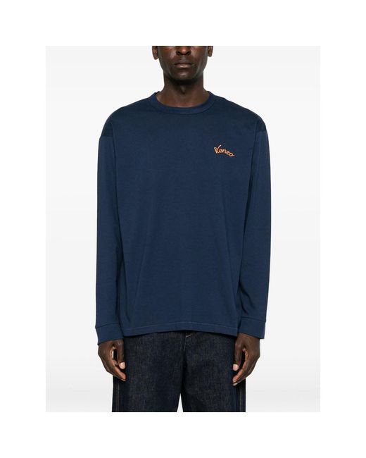 KENZO Blue T-Shirts And Vests for men