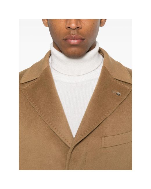 Tagliatore Brown Neutrals Coats for men