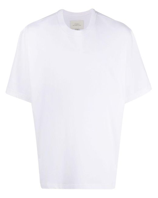 Studio Nicholson White Crew-Neck Cotton T-Shirt for men