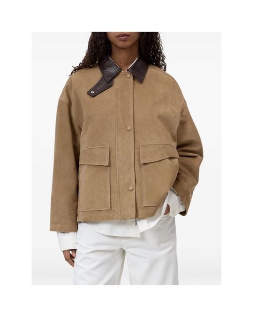 Closed Natural Suede Leather Jacket