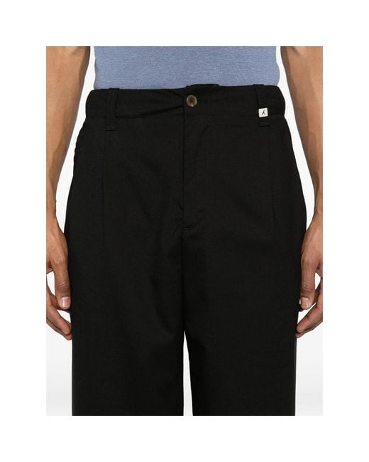 Myths Black Poseidone Pleated Trousers for men
