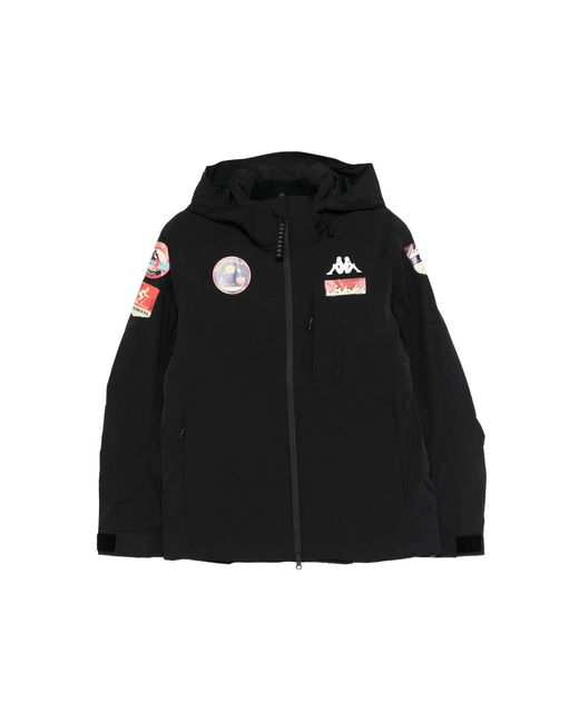 Kappa Black Patch-Appliqué Jacket for men