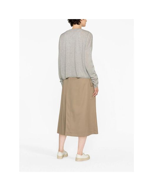 Lisa Yang Gray V-Neck Cashmere Cardigan