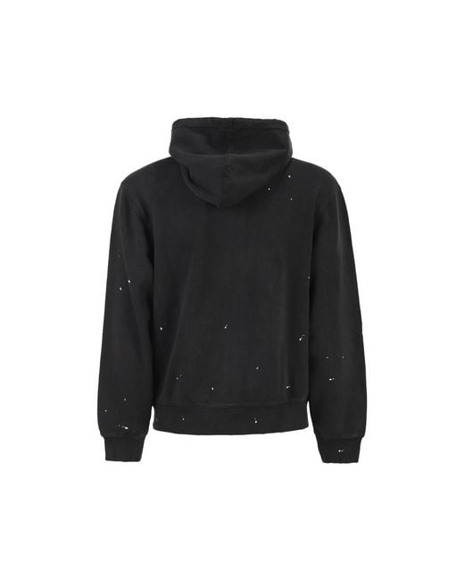 Carhartt Black Paint-Effect Zip-Up Hoodie
