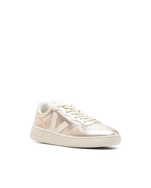 Veja White Sneakers Gold, Neutral
