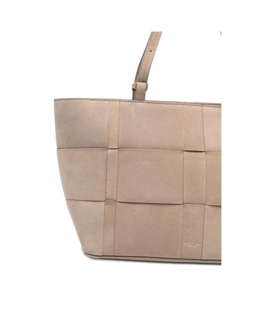 DeMellier London Gray Florence Woven Tote Bag