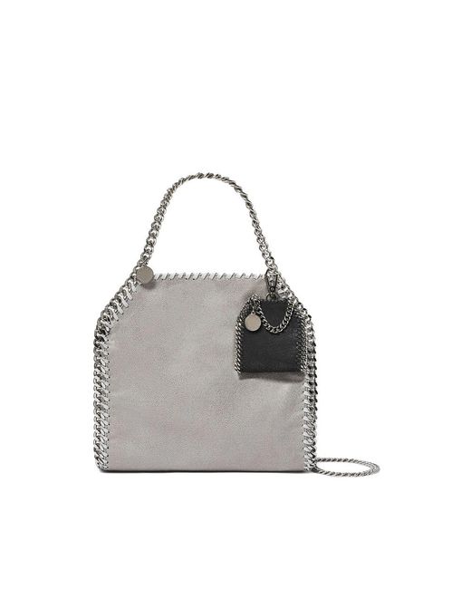 Stella McCartney Black Small Leather Goods With Chain-Link Handles