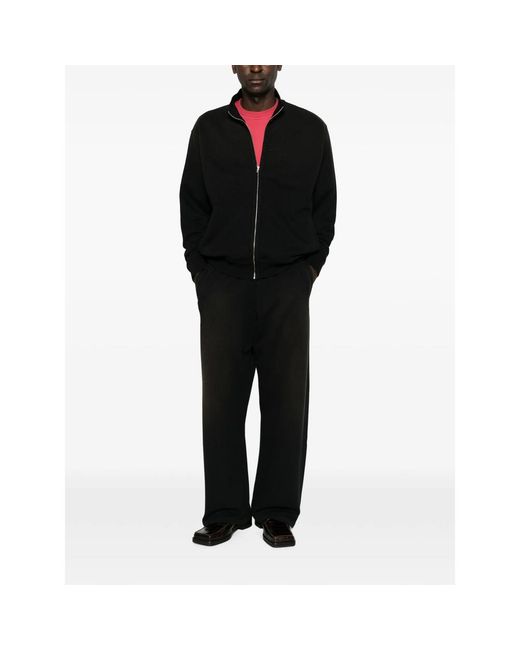 Arte' Black Sunfade Zip-Up Hoodie for men