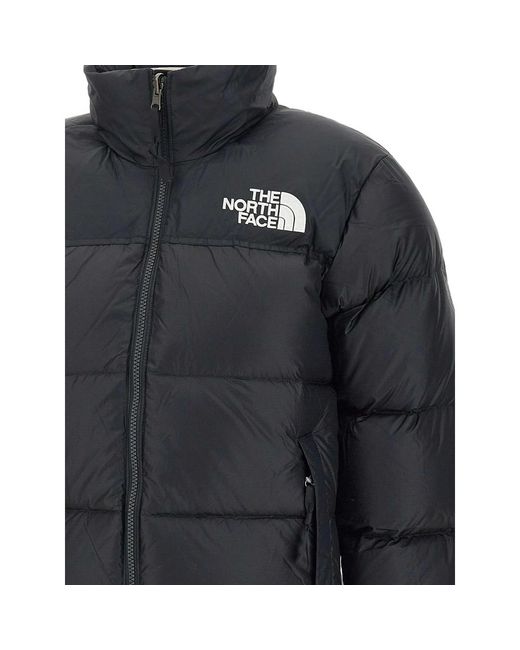 The North Face Black Lightweight Puffer Jacket With High Collar