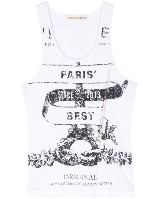 Y. Project White Paris' Best-Print Tank Top for men
