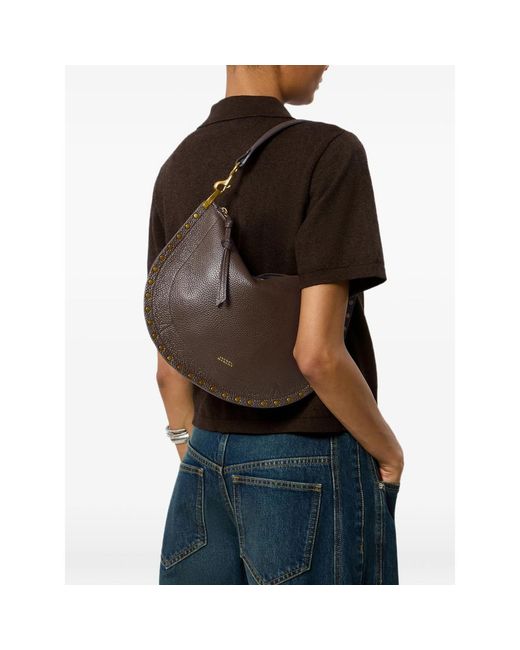 Isabel Marant Brown Oskan Soft Zip Shoulder-Strap Bag