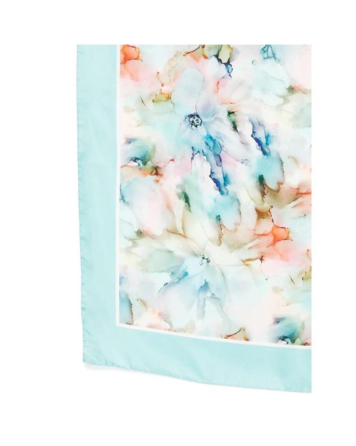 D'Aniello Blue Floral Oceano Scarf