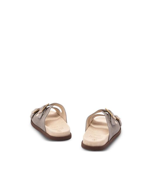 Brunello Cucinelli Brown Sandals for men