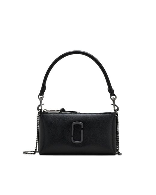 Marc Jacobs Black The Snapshot Leather Shoulder Bag