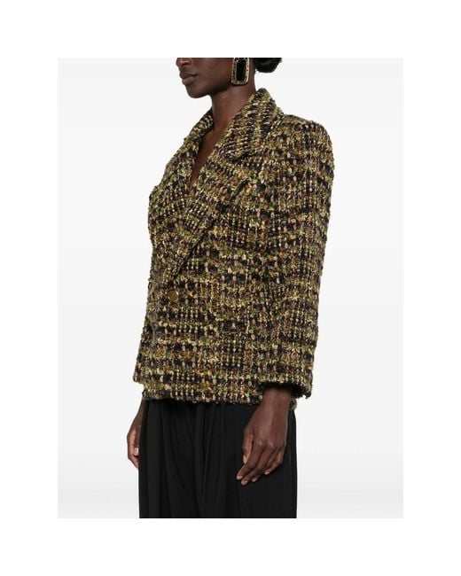 Saint Laurent Green Single-Breasted Jacket