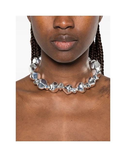 FEDERICA TOSI Metallic Sculptural-Link Necklace