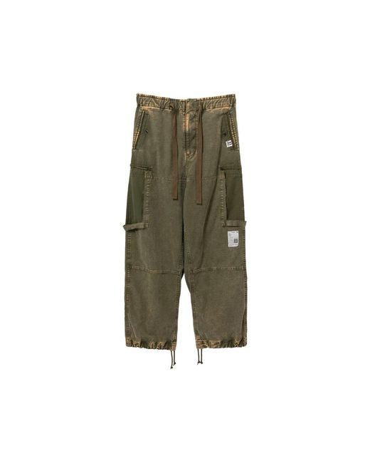 Maison Mihara Yasuhiro Green Trousers for men