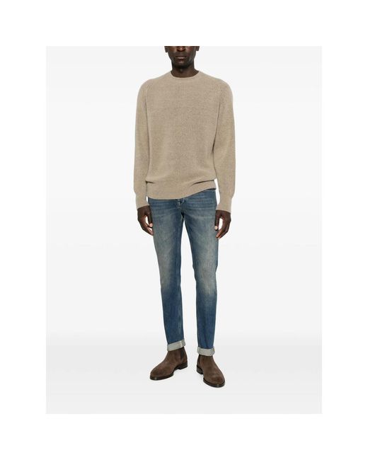 Avant Toi Natural Raglan-Sleeve Crew-Neck Sweater for men