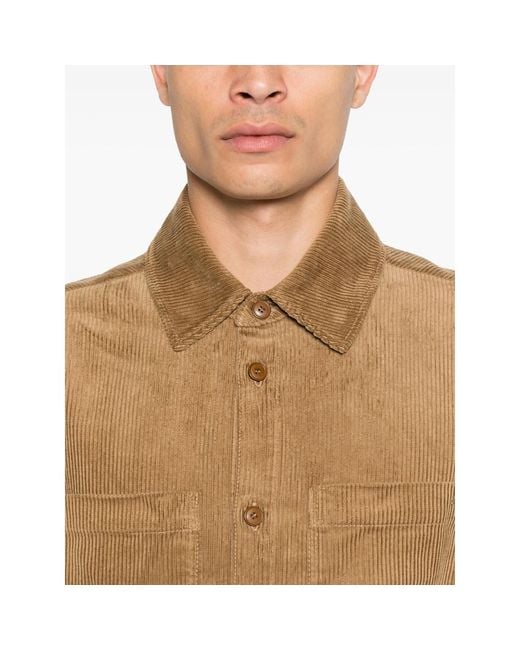 A.P.C. Natural A. P.C. Corduroy Shirt Jacket for men